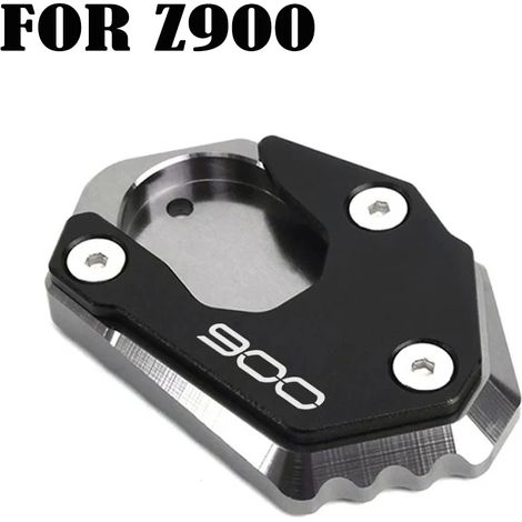 (Gris-900) Compatible pour Kawasaki Z900 Z650 Z800 Z900RS 2016-2024 Moto CNC Béquille Agrandisseur de pied Support latéral Extension Pad Z 900 rs 800 650 maxpower (1/4)
