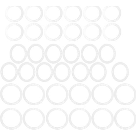 3 Sets Drawing Circle Tool Plastic Waterproof Bracelet Painting Round Measuring Ruler (1/5)