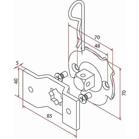 Tm2 58 Supporto Perno Quadro E Omega Faac A58060551 Automazione Automatismi