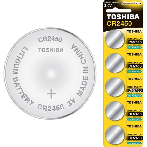 Toshiba Lithium-Batterie CR2450 3V 5 Stück (1/3)