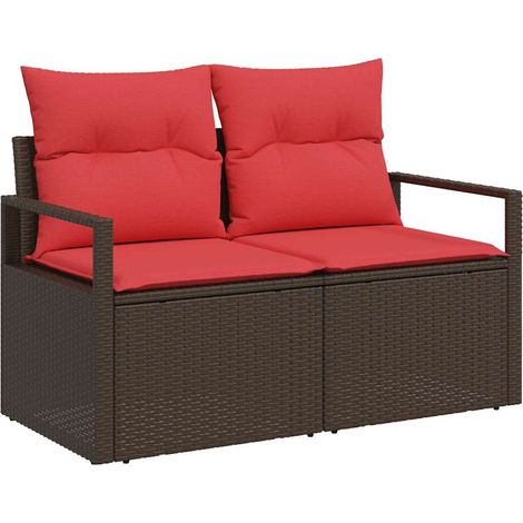 Maison Exclusive - Canapé de jardin avec coussin 120 x 62 x 69 cm polyrotin
