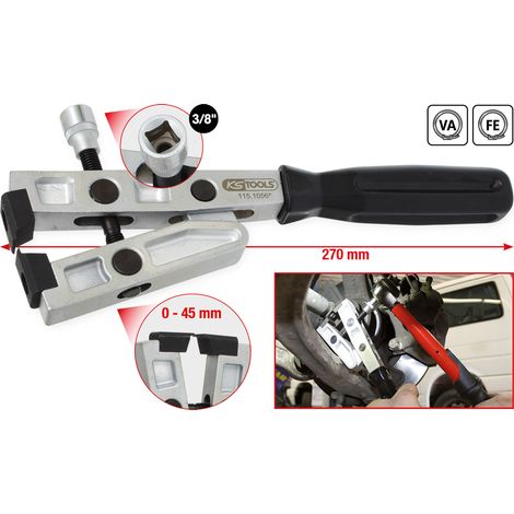 KS TOOLS Tenaza para abrazaderas de manguera para apriete de par 270 mm - 115.1056 (1/5)