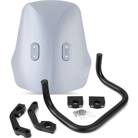 Motorrad-Windschutzscheibe für CRF 250L/S, 250M, CRF250L/S (2021), CRF250L/S (2022), CRF250M, CRF300L, Rauchgrau (1/2)