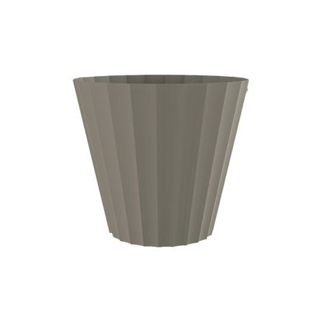 Pot Doric Taupe Pot De Fleurs Design En Taupe - Plastiken