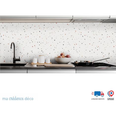 Crédence : Terrazzo coloré di Bioggio 2 - Couleur Couleurs pales - Alu composite - 60 - 120 (1/3)