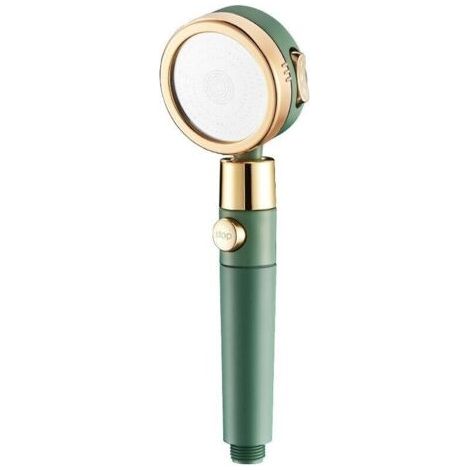 Pommeau de douche Premium - Douchette innovante 5 en 1 double face - 3 vitesses réglables - Pommeau de douche haute pression avec filtre de douche et interrupteur de pause (1/5)