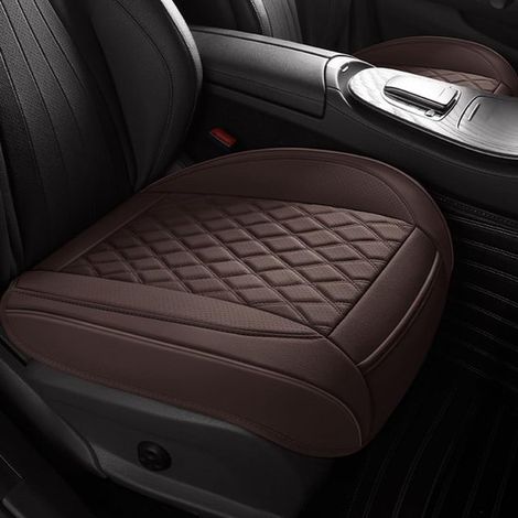 Funda universal para asiento de coche - Piel sintética - Naranja (1/5)
