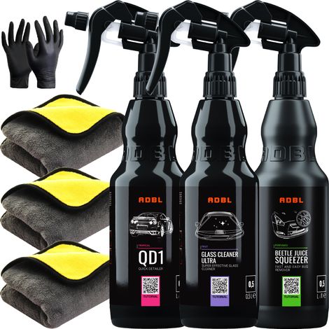Kit cosmétique Adbl pour le nettoyage de voiture, le nettoyage de vitres et l'élimination des insectes (1/5)