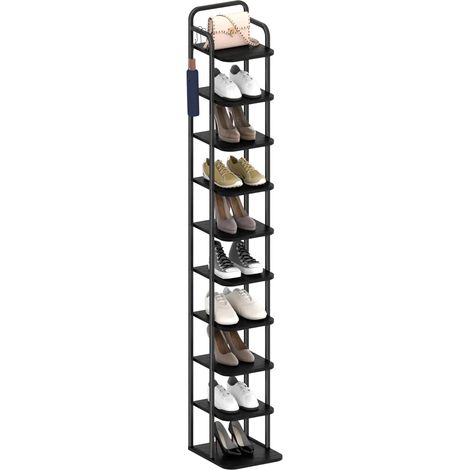 Étagère à Chaussures Verticale à 10 Niveaux, pour Petits espaces (1/5)