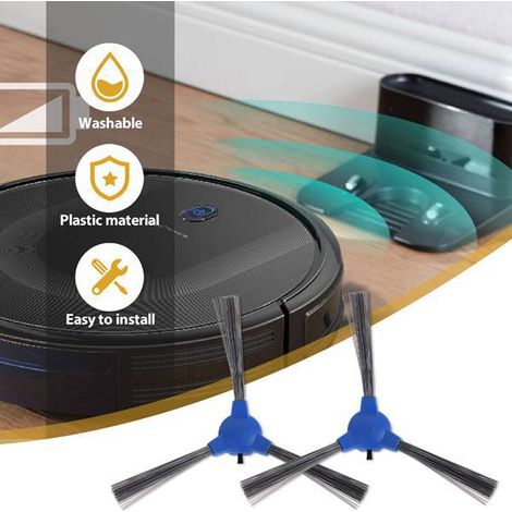 Ein Set aus blauem Kunststoff ist für die Eufy RoboVac 11S, RoboVac 11S MAX und RoboV Modelle geeignet.