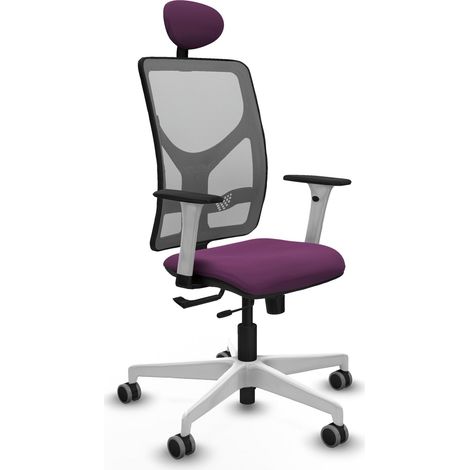 Sedia da ufficio piqueras y crespo Motilla grigio velluto (1/2)