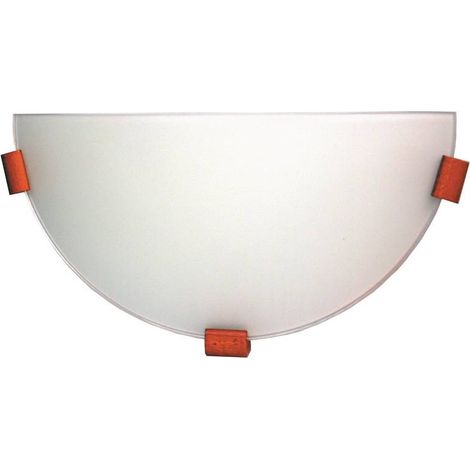 Plafoniera Candellux Bianca 30cm vetro E27 legno bianco (1/2)