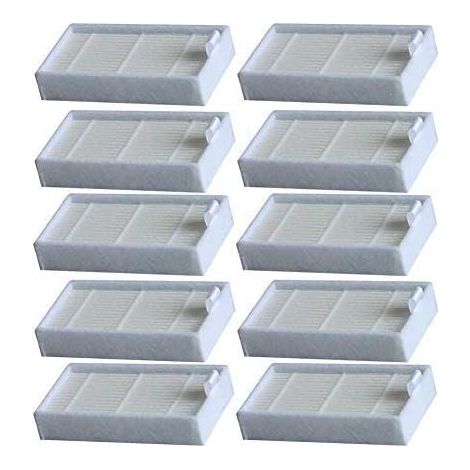 Lot de 10 filtres de rechange pour aspirateur Chuwi Vida iLife V3 V3s X5 V5 V5s Pro Ecovacs CR130 CR120 CEN540 CEN250 (1/4)