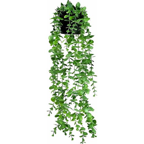 Plantes Suspendues Artificielles Feuilles d’Eucalyptus, Plantes Artificielles pour Salon, Mur, Maison et Terrasse, Décoration (1/5)