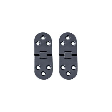 10 Pièces Charnières de Table Pliantes Plat Porte Cabinet Pliable Charnières Alliage Zinc Charniere Porte Placard,Round Edge Charnières pour Porte de Meuble avec vis,pour Table de Cuisine,Meubles Bure (1/5)