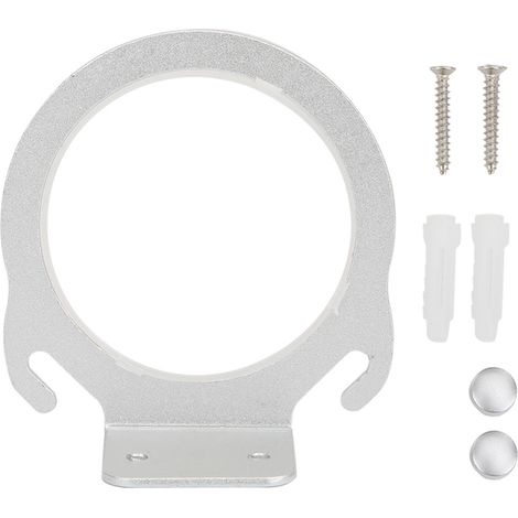 Support Sèche-Cheveux En Alliage D'aluminium Sans Perçage Pour Salle De Bain Et Hôtel - 1 Pièce (1/5)