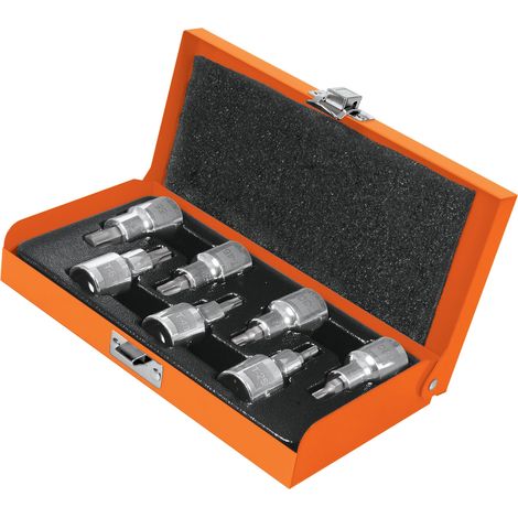 Juego de llaves vaso Torx, cuadro 1/2" - 7 piezas