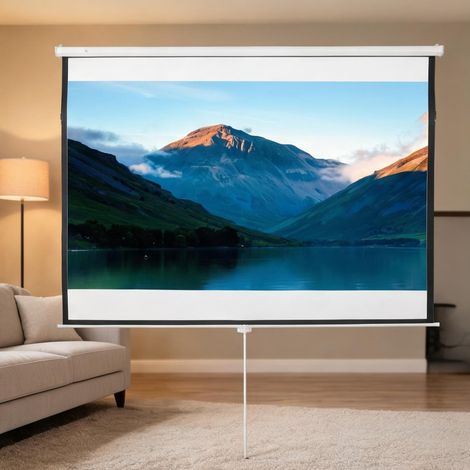 Écran de projection manuel 203 x 152 cm en métal 203 x 1 x 152 cm (1/5)