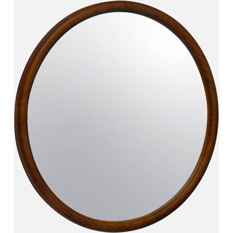 Specchio rotondo in legno di pino, 60cm (1/3)