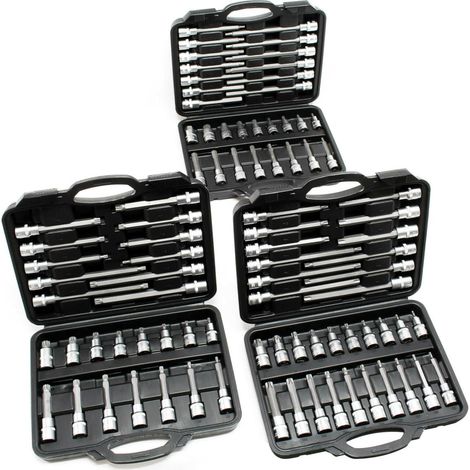 coffrets à outils 88 Pièces - Douille Six pans creux,Torex Polygonale & Clé Allen - Chrome vanadium (1/3)