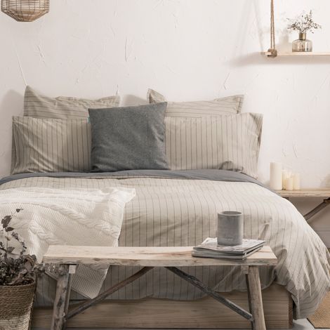 Oxford Funda nórdica 180x220 cm (Cama 105) Beige (1/5)