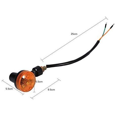 pour klr 650 lot de 4 clignotant 4Pcs Moto Clignotants 12V en Plastique ABS Universel Clignotant Ampoule (Orange) (1/4)