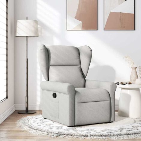 Fauteuil inclinable-Chaise de relaxation-Fauteuil Relax gris nuage tissu 101493 (1/5)
