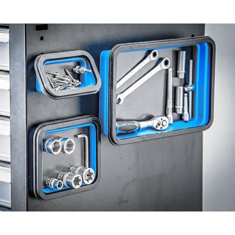 Juego de 3 bandejas magneticas plegables para tornillos y piezas pequeñas