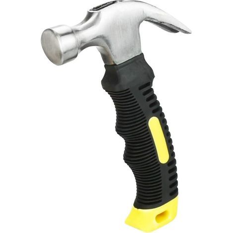 Mini Marteau de Coffreur en Acier Marteau Court Multifonctionnel Marteau Charpentier Avec Poignée Antidérapante Mini Marteau à Griffes Utile pour Entretien, Bricolage, Menuiserie- (1/5)