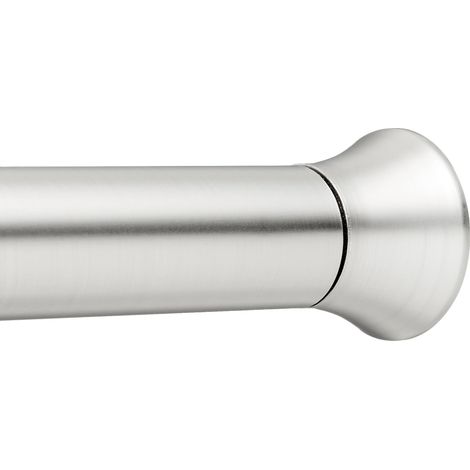Tringle de rideau de douche extensible et ajustable, nickel, 61 à 91 cm (1/5)