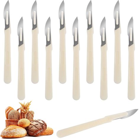 6-teiliges Set mit 15,5 cm langen Brotmessern, Brotschneidewerkzeugen und Bäckereizubehör (1/5)