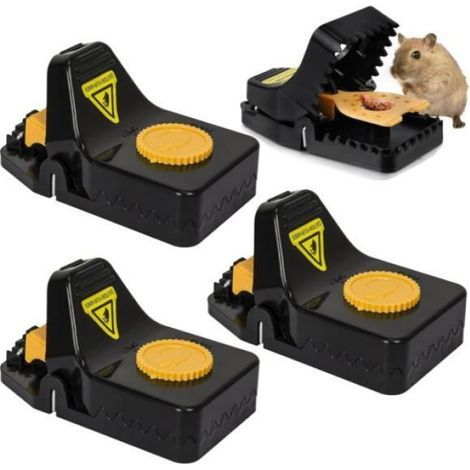 Tapette À Souris - Réutilisable - En Plastique ABS - Pour Cuisine Entrepôt Jardin - 4 Pièces