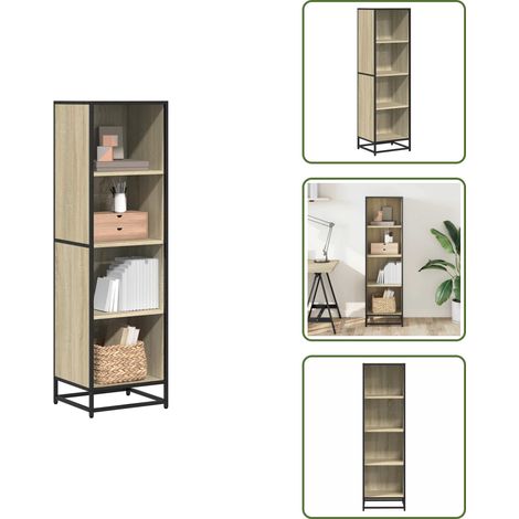 Bibliothèque chêne sonoma 40x35x139 cm bois d'ingénierie - Armoire À Livres - Armoires À Livres - Bibliothèque - Armoire De Rangement (1/5)