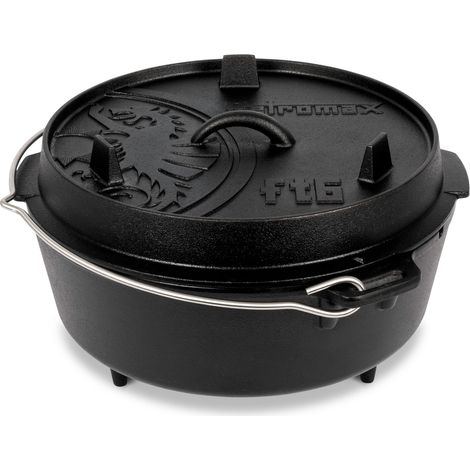Petromax ft6 marmita de hierro fundido 5,5 litros para cocina exterior (1/5)