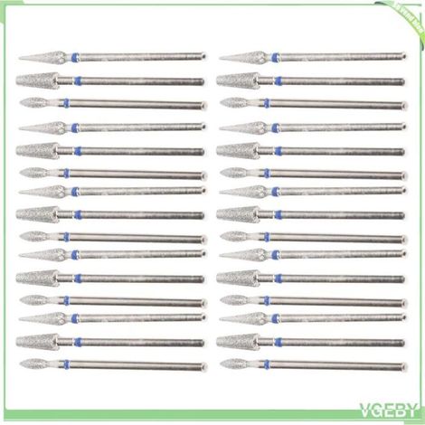 Foret à ongles - FAFEICY - Ensemble de Forets en Acier Inoxydable - Compatible avec perceuses - 30 pièces (1/5)