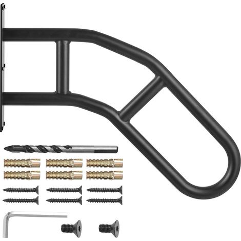 Garde-corps extérieur pour escaliers 81,3 cm, rampe murale de sécurité pour 1 à 3 marches (1/5)
