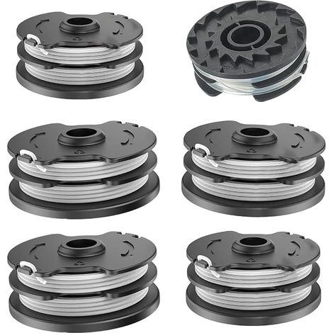 6er-Pack Ersatzspulen für den Parkside PRT 550 A1 Akku-Freischneider – LIDL IAN 311404, PRT 550 A3, PRTA 20-Li B2 8,2 m 0,2 cm, 6xz (1/5)