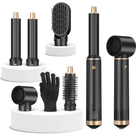 5-in-1 Air Brush with Hair Dryer 3 warm air temperatures. Dries, curls, smooths and gives volume. Multifunctional. Ideal for women. (1/5)