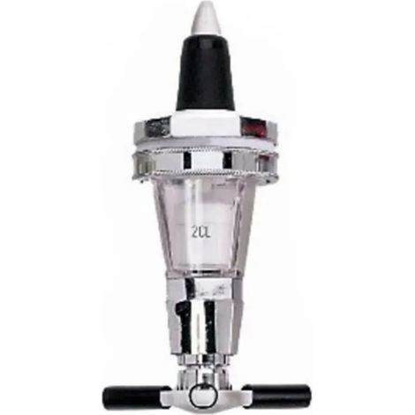 Portionneur ROYAL noir avec compteur pour dosage précis de boissons 40 ml, compatible bouteilles 0,7-1,0 L, pour bars et restaurants (1/2)