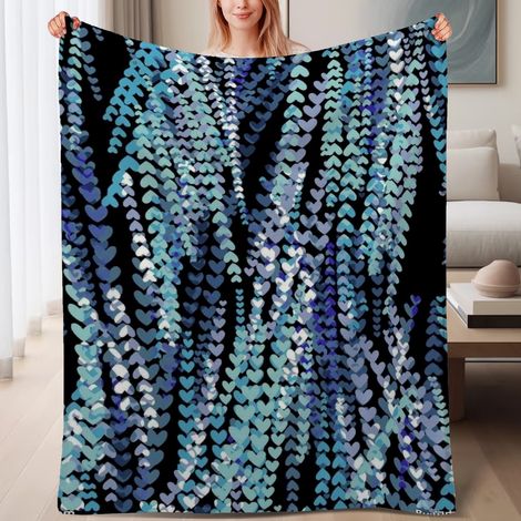 Couverture de lit en polaire, jeté doux et chaud idéal pour le printemps, légère et luxueuse en microfibre de polyester, décoration pour chambre et salon, ajout parfait à la décoration, cadeau attenti (1/4)
