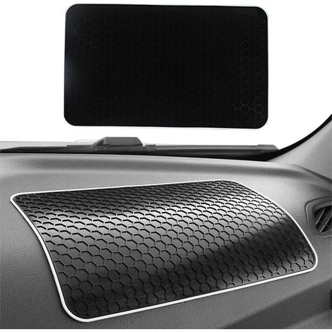 Rutschfeste Gel-Armaturenbrettmatte, waschbare und wiederverwendbare Silikon-Gelmatte für den Autoinnenraum, geeignet für Handy und Schlüssel (1/5)