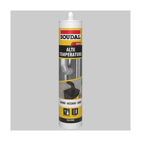 Silicone Acetico Alte Temperature Ml 310 Rosso Soudal Ml 310 Rosso