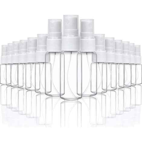 DEARBORN Packung mit 20 Mini-Sprühflaschen aus Kunststoff für ätherische Öle, Make-up und Parfüm 10 ml/20 ml (1/5)