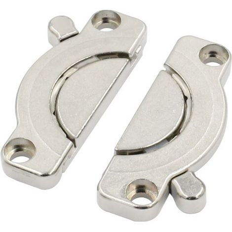 Connecteur de Table en Métal, Connecteur de Plan de Travail, Verrou de Table Loquet, Verrous de Table à Manger, Serrures de Table à Manger pour Table de Bureau, Meubles, Accessoires de Dessus de Table (1/5)