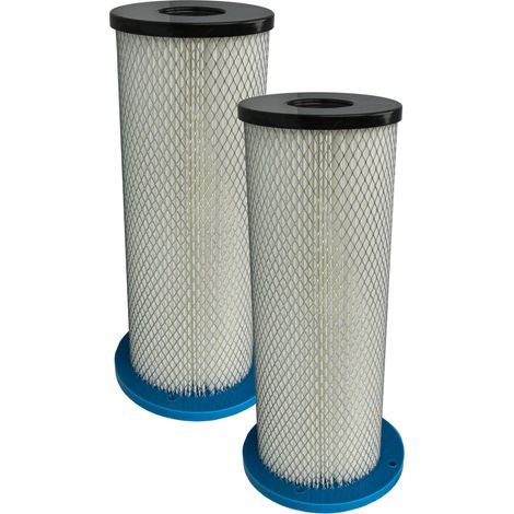 vhbw 2x Filter compatible with Bona AMO530005, DCS 70 Vacuum Cleaner - HEPA filter Blue White