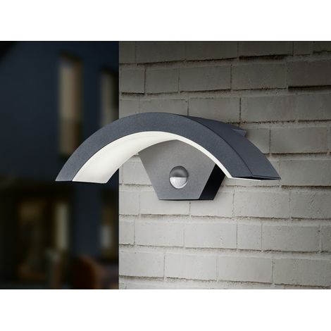 Trio Leuchten LED Sensor-Außen-Wandleuchte Ohio anthrazit Bewegungsmelder Außen-Wandleuchte (1/5)