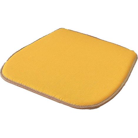 Coussin de chaise en coton résistant, coussin de chaise de cuisine/salle à manger antidérapant avec housse lavable (1/4)