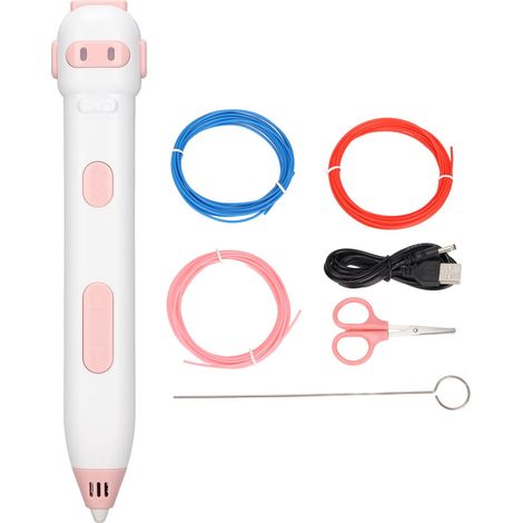 Stylo 3D à Basse Température, Design Ergonomique et Charge Intelligent - Rose (1/5)