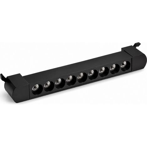 Faro Led Binario Monofase, Nero Lineare 34cm 18W 1800lm 24° Orientabile, Disponibili 3000K 4000K (Bianco Caldo 3000K) (1/3)