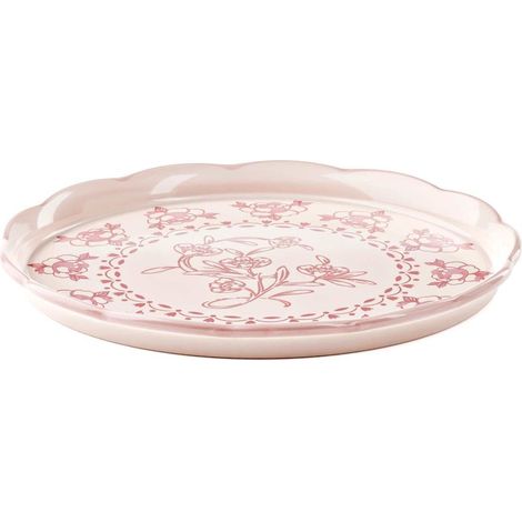 GUZZINI Vassoio Tondo Piccolo Melamina Josephine D 31,5 Cm Table Decor Rosa Polvere (1/5)